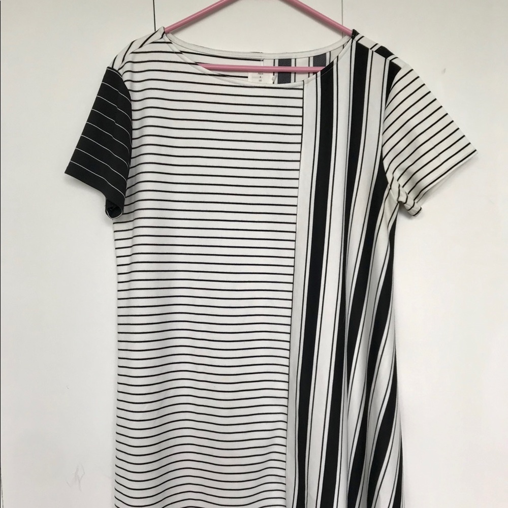 Urban Outfitters Striped Asymmetrical Dress (M)